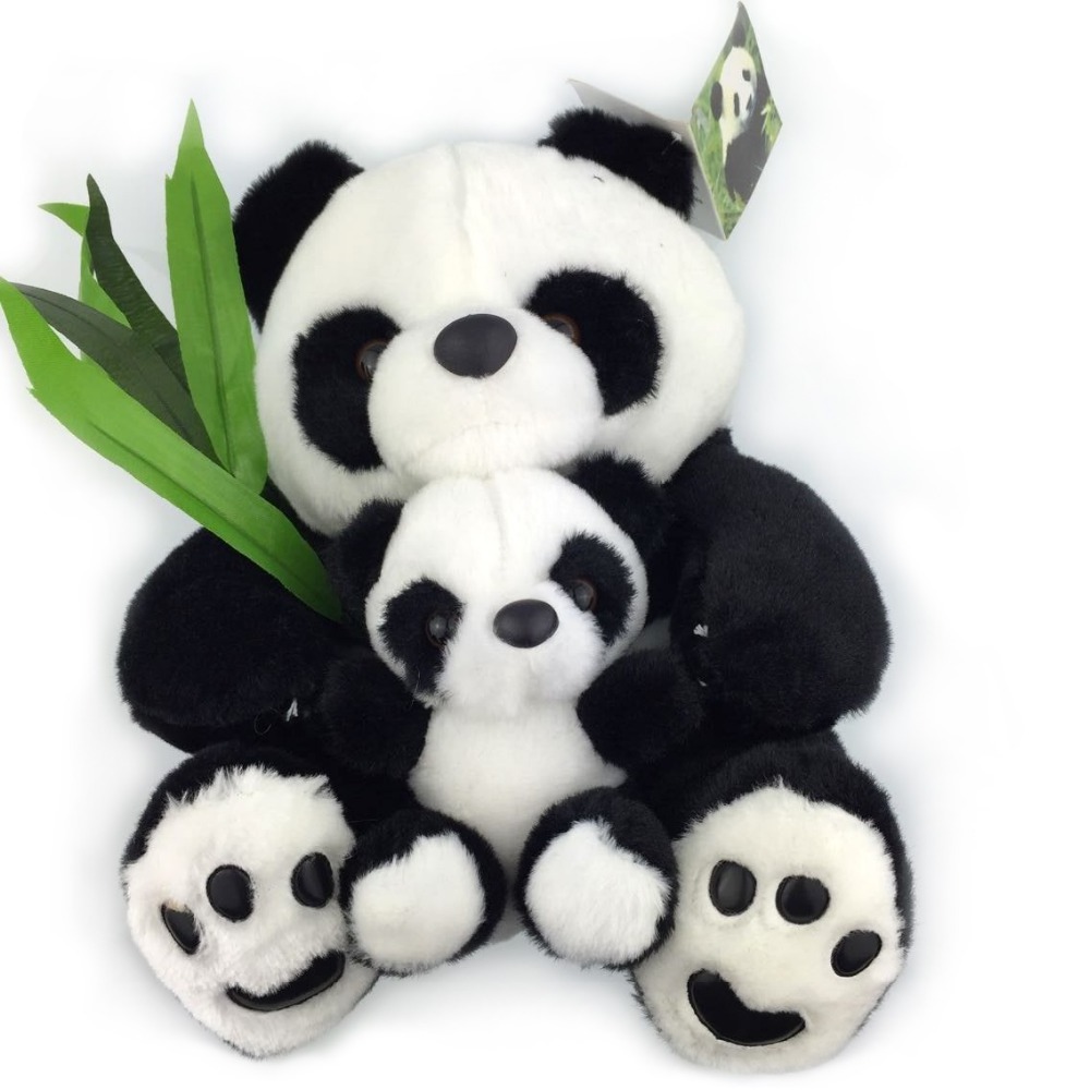 sleeping plush toy stuffed panda lovely black and white bear toy pillow/factory direct personalized plush cute panda animal toy