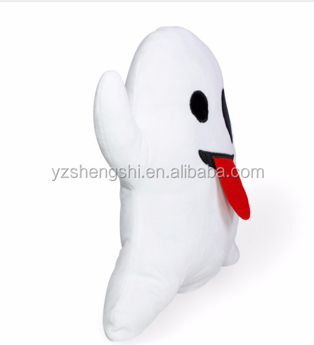 OEM Plush Ghost Halloween Pet toy 35CM Ghost Shape Seaquker Plush Pillow Soft Stuffed Toys