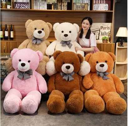 High Quality Giant American Bear Plush Doll Soft Stuffed Animal Teddy Bear Plush Toys Kids Girls Valentine Lover Birthday Gift