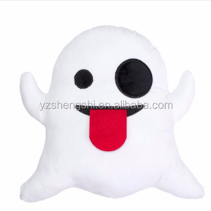 OEM Plush Ghost Halloween Pet toy 35CM Ghost Shape Seaquker Plush Pillow Soft Stuffed Toys