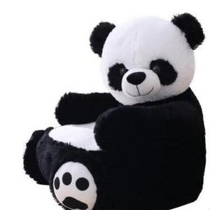 free sample plush panda animal sofa bed/funny fluffy plush stuffed  panda bear sofa for kids gift rest nap and read books