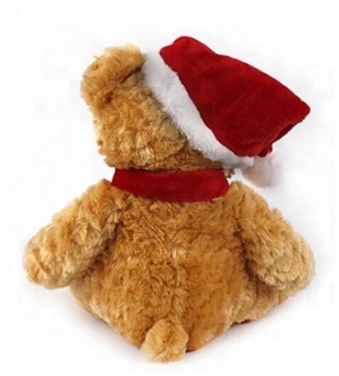 Hotsale High Quality Plush Christmas Teddy Bear With Hat and Scarf /stuffed teddy bear for christmas