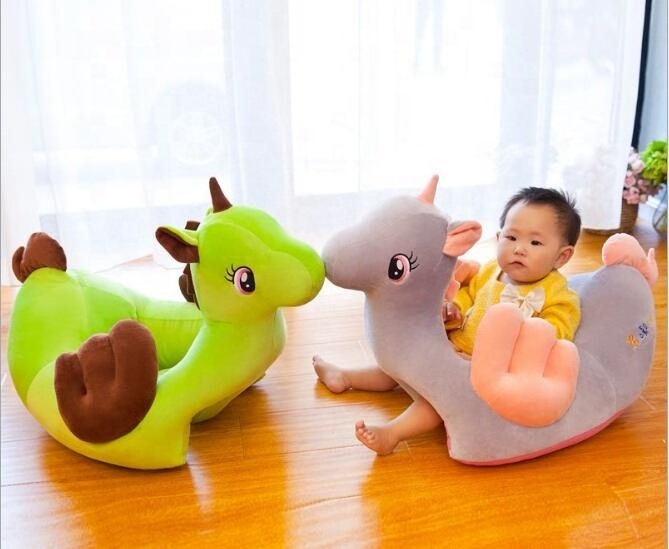 OEM new design plush stuffed dinosaur sofa bed/creative plush unicorn sofa bed for rest/plush dinosaur sofa bed for kids gift