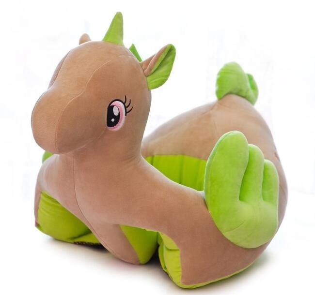 OEM new design plush stuffed dinosaur sofa bed/creative plush unicorn sofa bed for rest/plush dinosaur sofa bed for kids gift