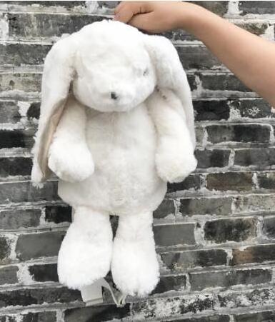 Kawaii White Rabbit Bunny Backpack School Shoulder Bag Plush Toy Custom Make Hotsale Plush Rabbit Animal Backpack Bag Toy