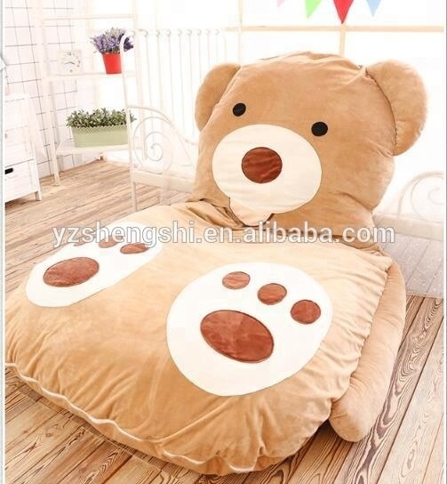 Practical Sleeping Bag soft animal Frog Monkey Bear Cat Bed Carpet Tatami Sofa mat Beanbag plush toy