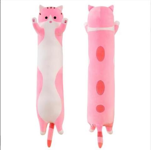 free sample Customized High Quality Long Giant Super Soft Cat Plush Pillow Toy 150cm Plush Long Cat Shape Pillow Toy