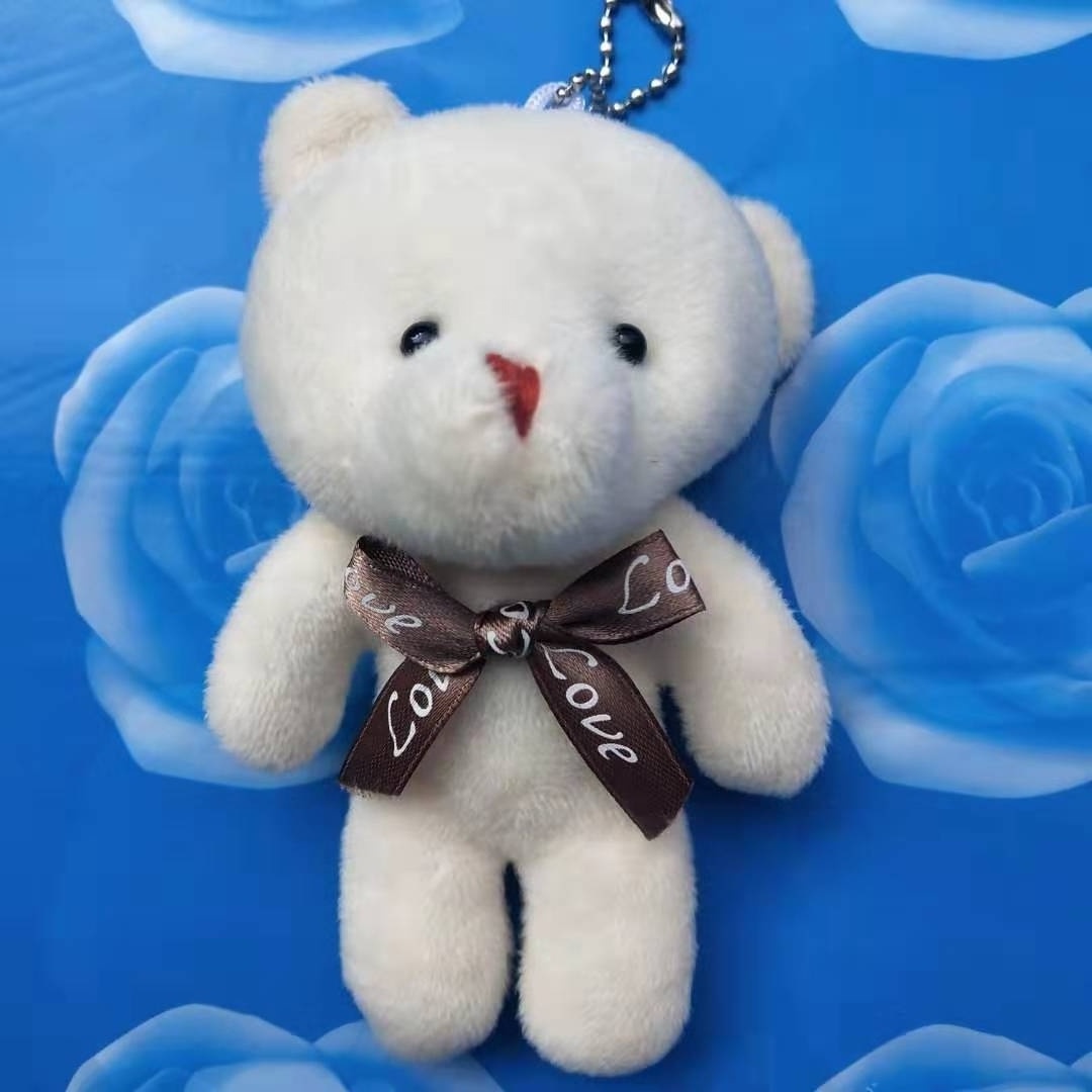 New teddy bear pendant plush toy siamese bear bag pendant teddy bear doll