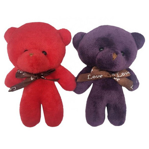 New teddy bear pendant plush toy siamese bear bag pendant teddy bear doll