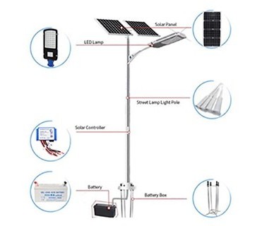 Wholesale 30w outdoor led solar street light with 6M pole