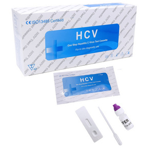 One Step Rapid Medical Diagnostic HCV Cassette/HCV Rapid Test Kits Colloidal Gold With Best Quality