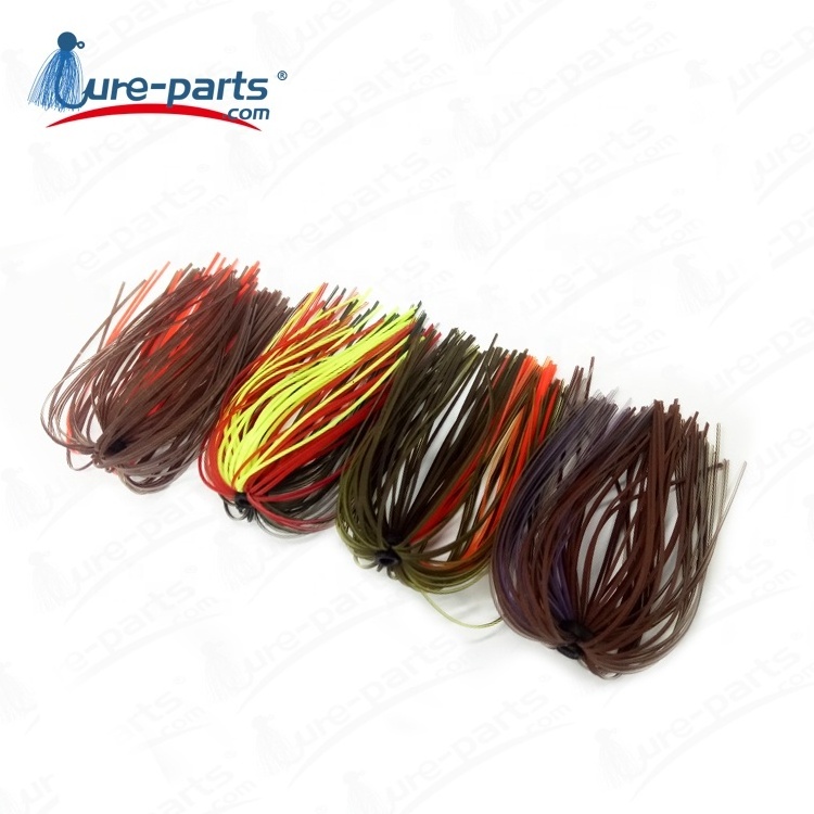 Cheap wholesale high quality Soft Fishing Lures Skirts Tungsten Jig Silicone Skirts Material