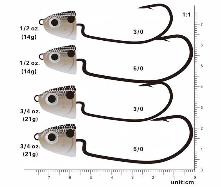 Wholesale Tungsten fishing tungsten bass fishing jig head