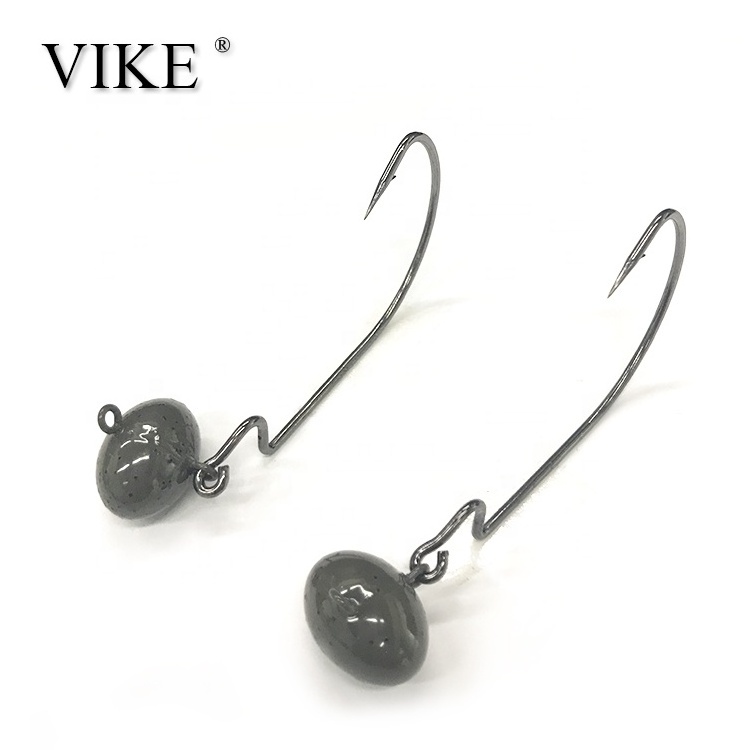 wholesale high quality fishing tungsten  swing football jig head