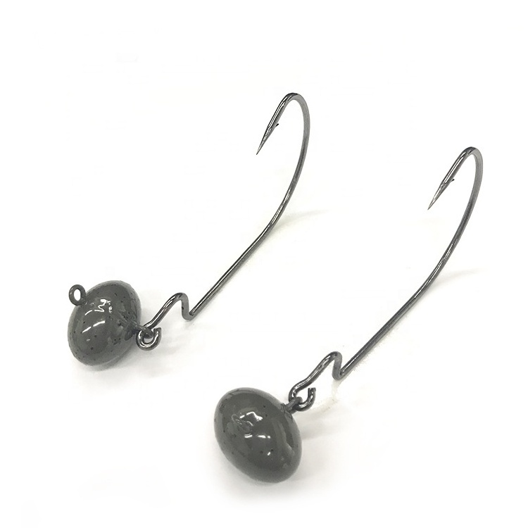 wholesale high quality fishing tungsten  swing football jig head