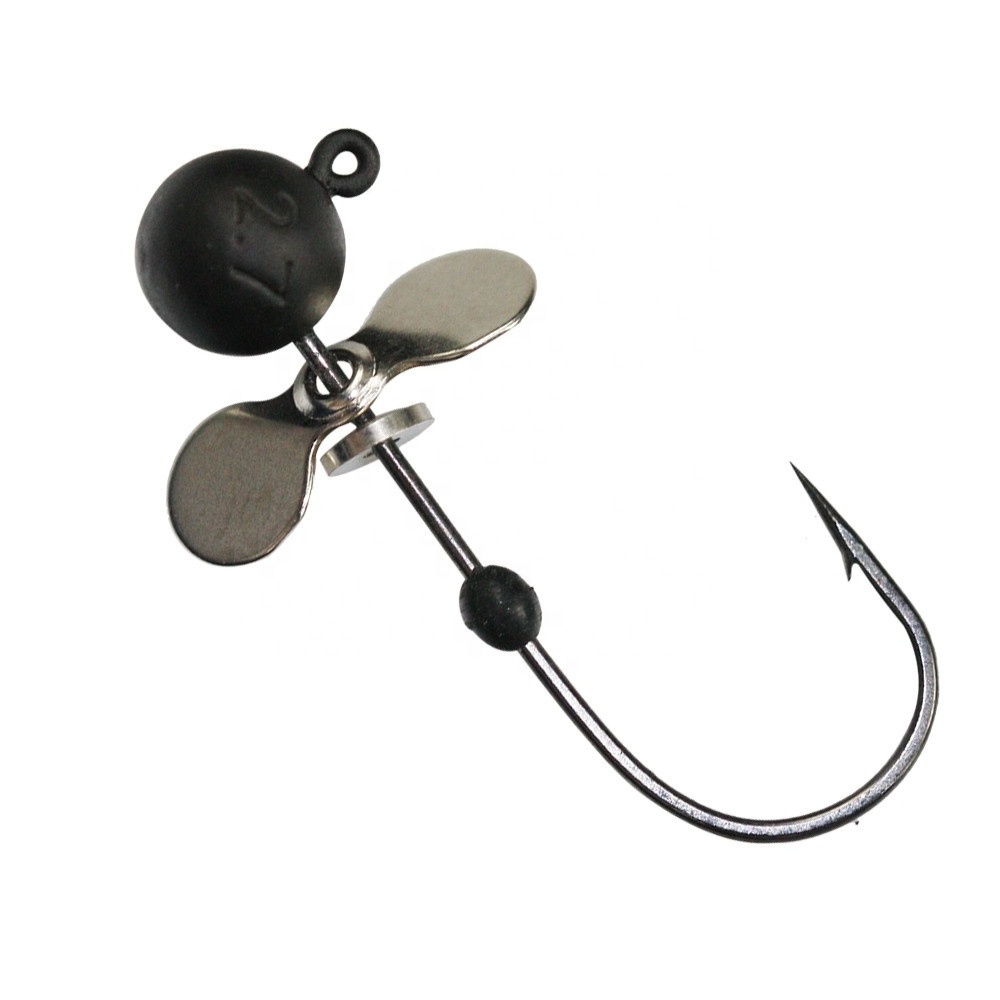 bulk unskirted tungsten jig heaeds propeller heads