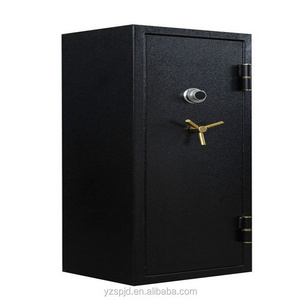 Treadlock gun safe box with triple handle