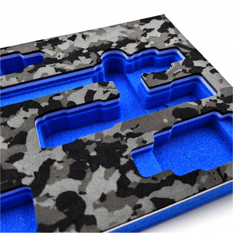 Custom foam insert packaging CNC engraved foam inlay tool organizer storage tools box eva foam insert