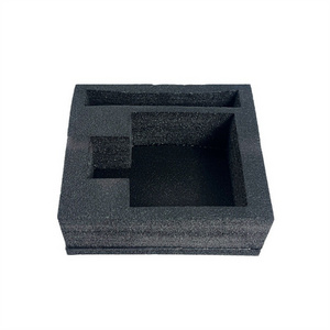 Customized packing material die cut antistatic xpe epe foam insulation packaging foam insert tool tray