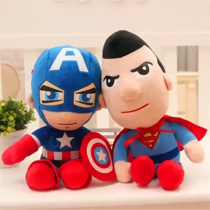 Hot Selling Cartoon Anime Plush Toy Spiderman Super hero Cute Stuffed Animals Soft Toys for Kids Christmas Gifts Custom