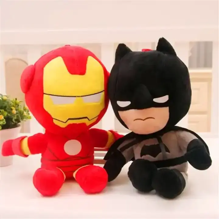 Hot Selling Cartoon Anime Plush Toy Spiderman Super hero Cute Stuffed Animals Soft Toys for Kids Christmas Gifts Custom