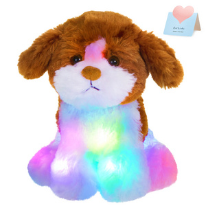 SpecialYou Led Plush Shih Tzu Dog Stuffed Soft Light Up Toy with Lights Glow Singing Songs Birthday Gifts 9inches