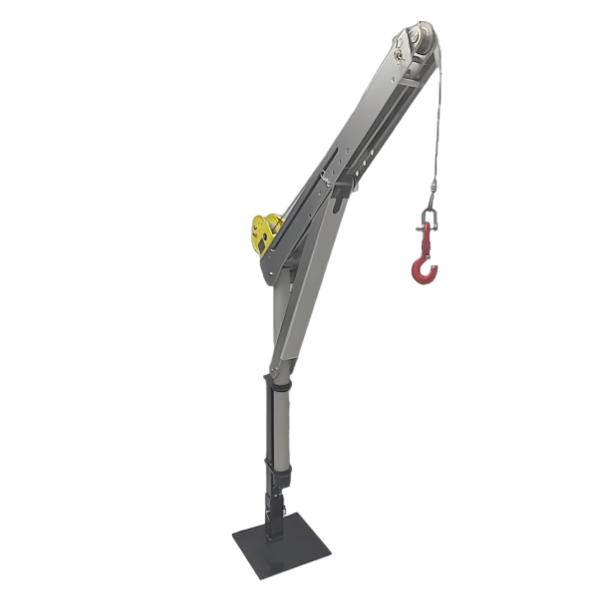 Portable lifting  crane with 1200lbs 5m  manual hand winch mini small crane