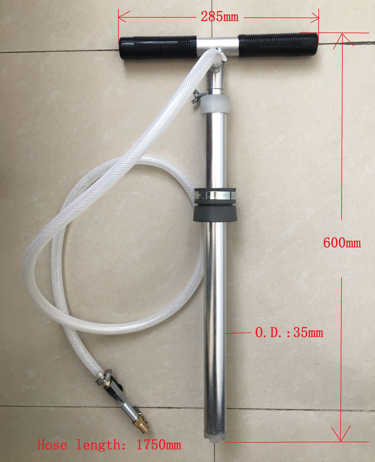 Metallic Tyre Sealant Injection Pump 5 Gallon Drum Application Steel Hand Pump For 25L Pails - Tire Repair Tools