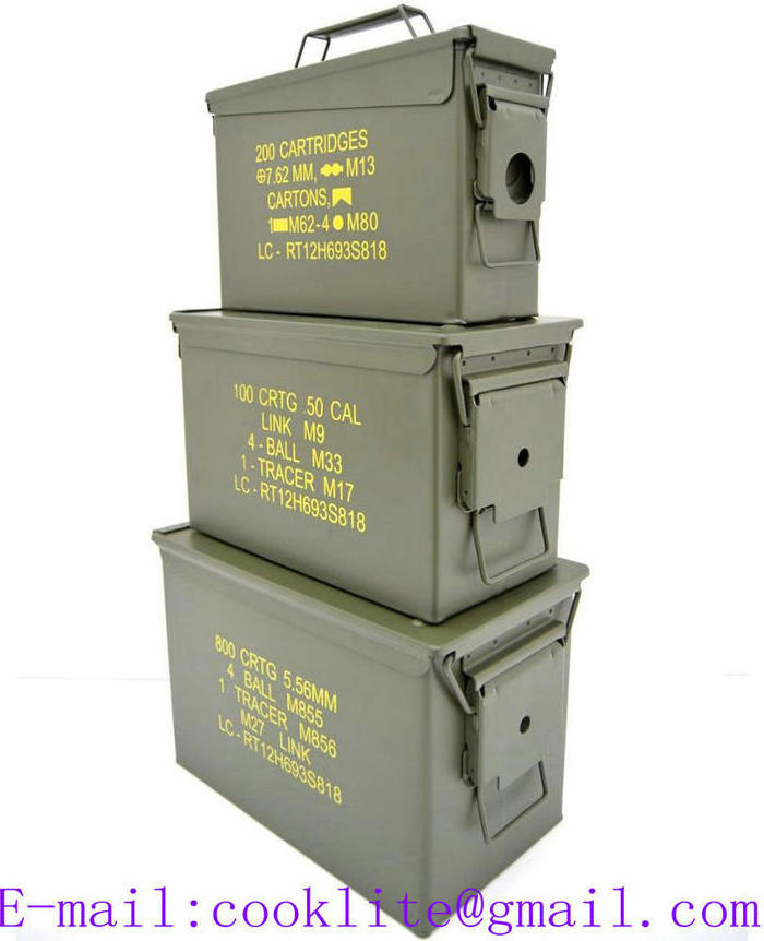 Ammo Can Mil-Tec US M2A1 50 .Cal Ammo Box Steel Ammunition Can