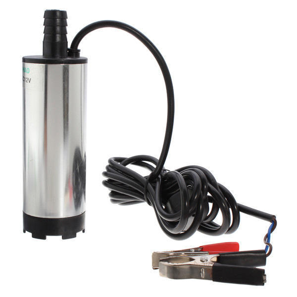 12V/24V Pompa ad immersione sommersa travaso gasolio acqua 38mm-Acciaio Inox