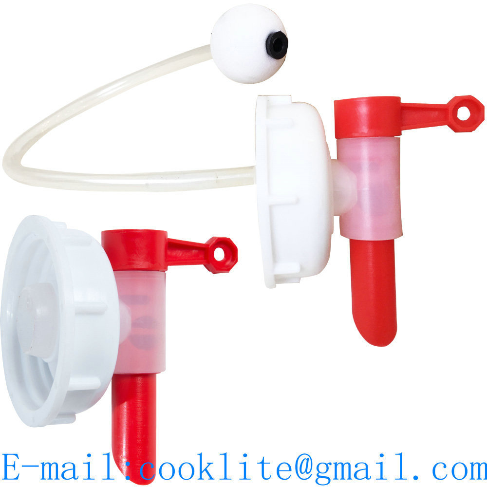 Lids, Bottle Caps & Closures - DIN 51mm Plastic Dispensing Cap Tap / Faucet / Spigot Fits 5 /10 Ltr Container/Drum/Jerrican