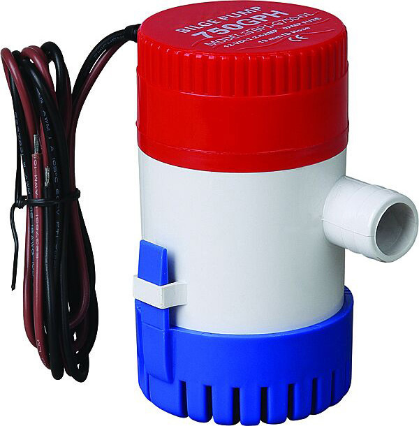 Marine Boat Bilge Pump Plumbing Electric DC 12V 24V 750GPH Non Automatic Bailing Pump Water Drain