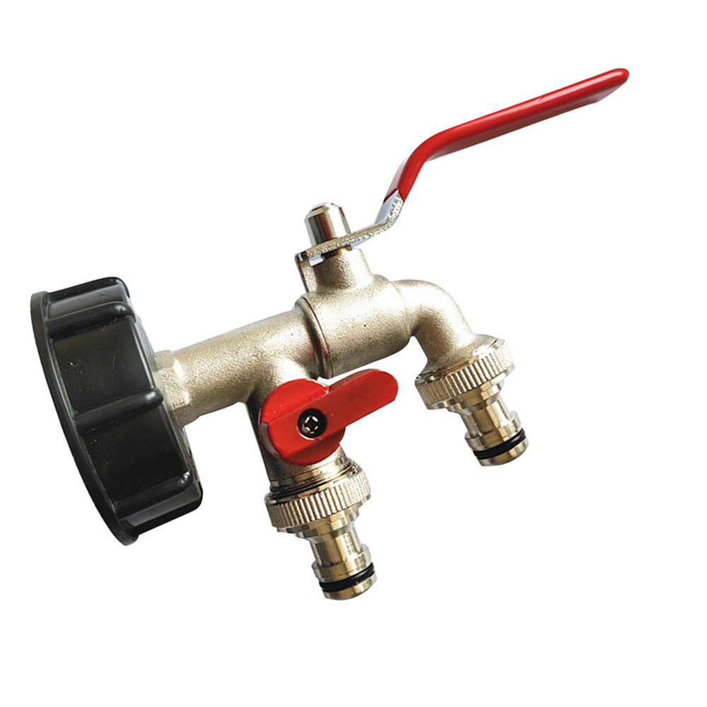 Home Garden Hose Tap Thread Brass Ball Bibcock with S60x6 Female to 1/2