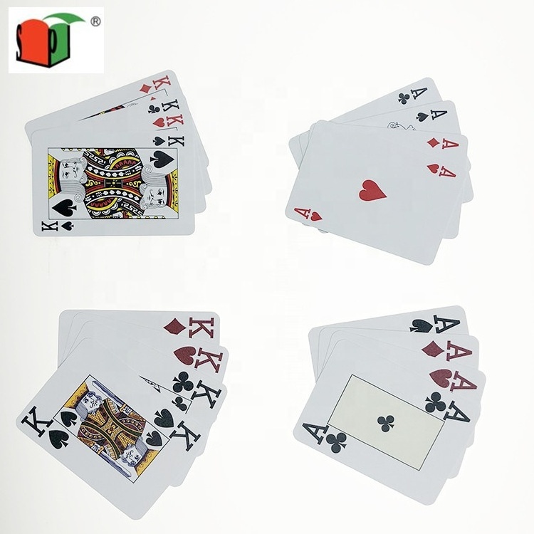 Made in China customized printed waterproof embossed playing card game card pvc plastic poker card