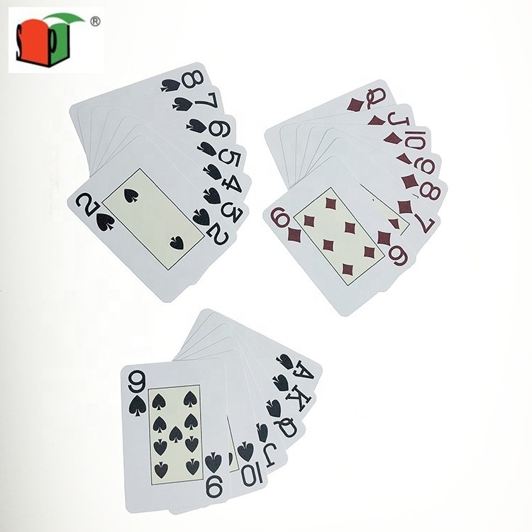 Made in China customized printed waterproof embossed playing card game card pvc plastic poker card