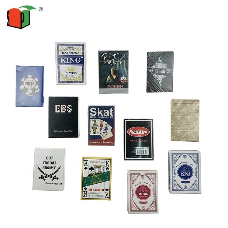 Made in China customized printed waterproof embossed playing card game card pvc plastic poker card