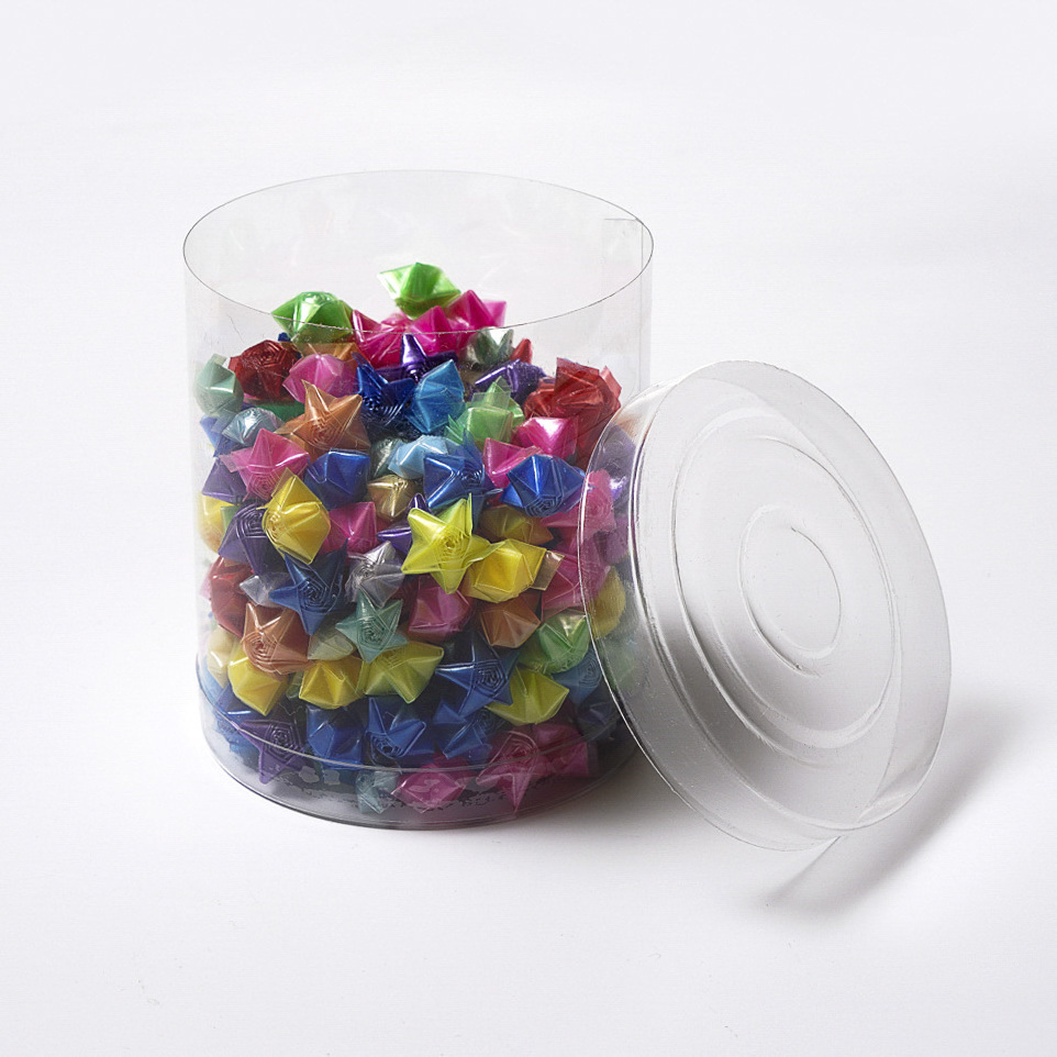 Chinese Factory  Round Shaped Clear PVC Plastic Cylinder Packaging For Gift Display