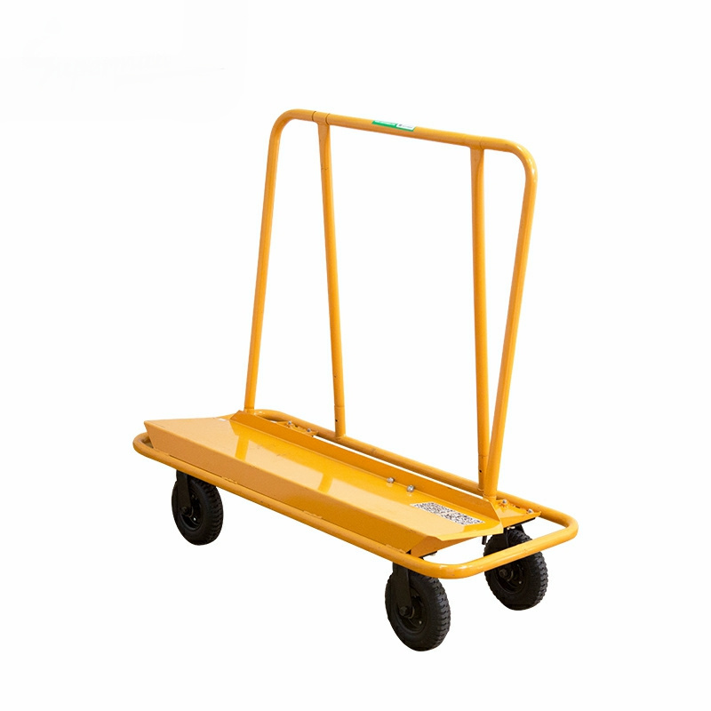 Four Wheels Stainless steel industrial heavy duty Truck Trolley Platform Hand Cart Drywall cart