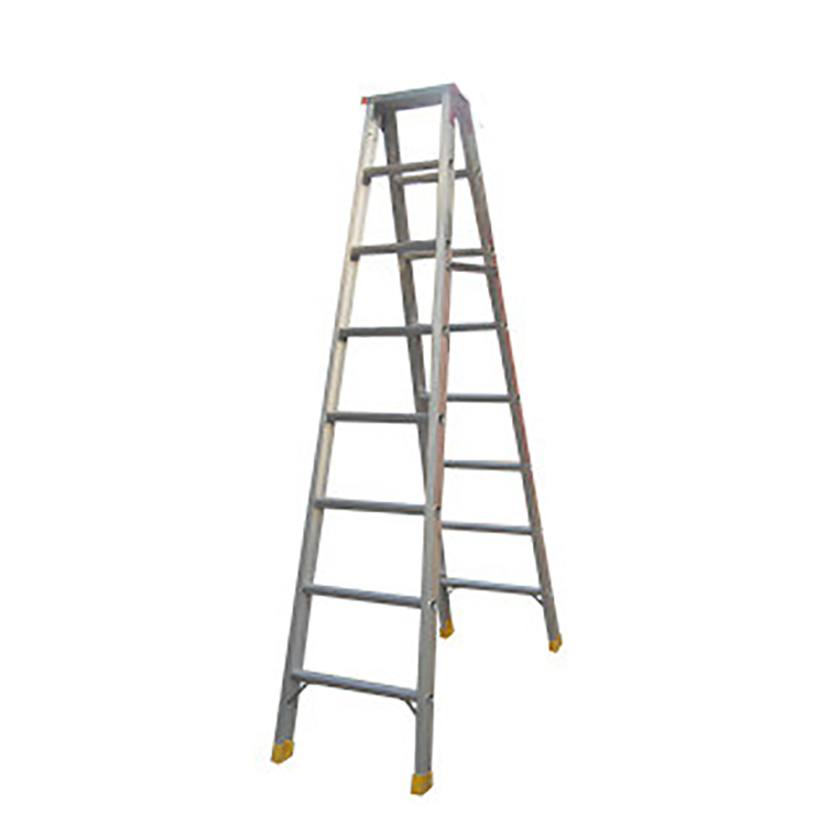 China Factory wide step aluminum working ladder Safety Stability and Durable Ladder