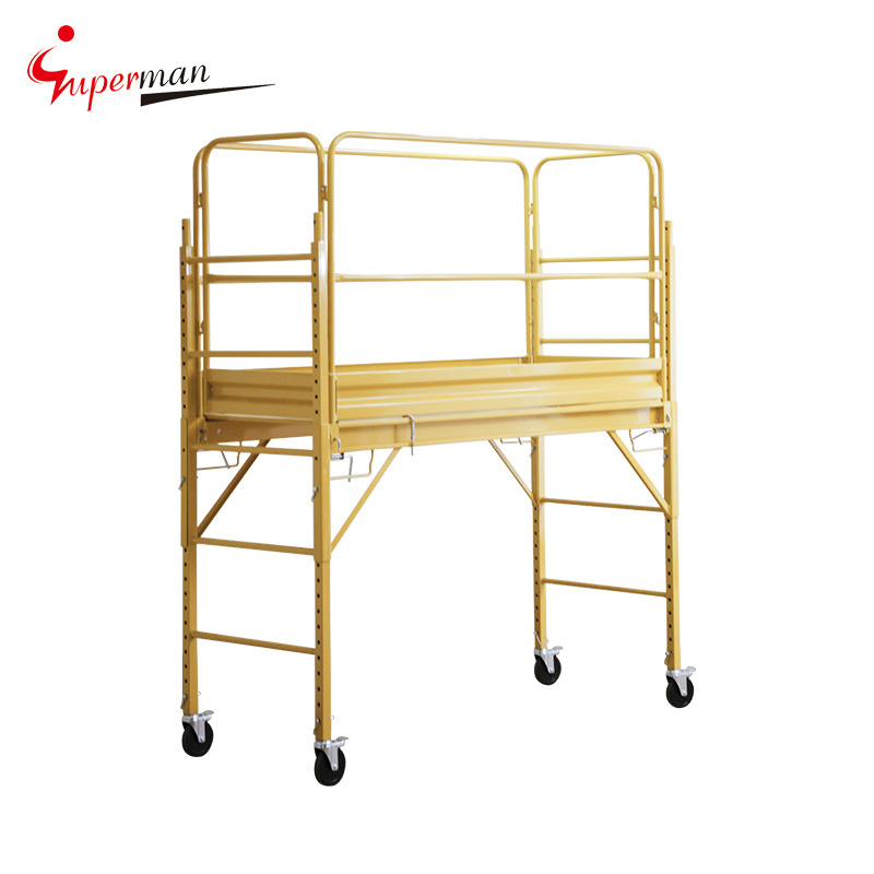 Scaffolding Steel Stairs with Hooks and Handrails folding scaffold telescopic scaffold