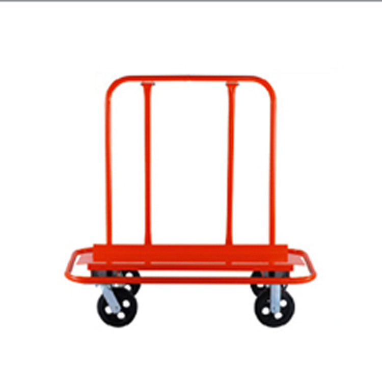 High quality Silent Stainless steel heavy duty hand trolley truck Warehouse Transport platform trolley