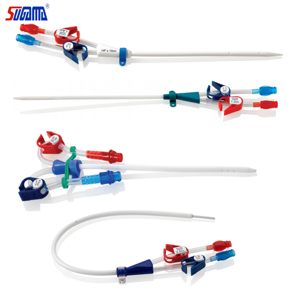 permanent dialysis double lumen catheter kit dialysis plastic catheter 18 fr