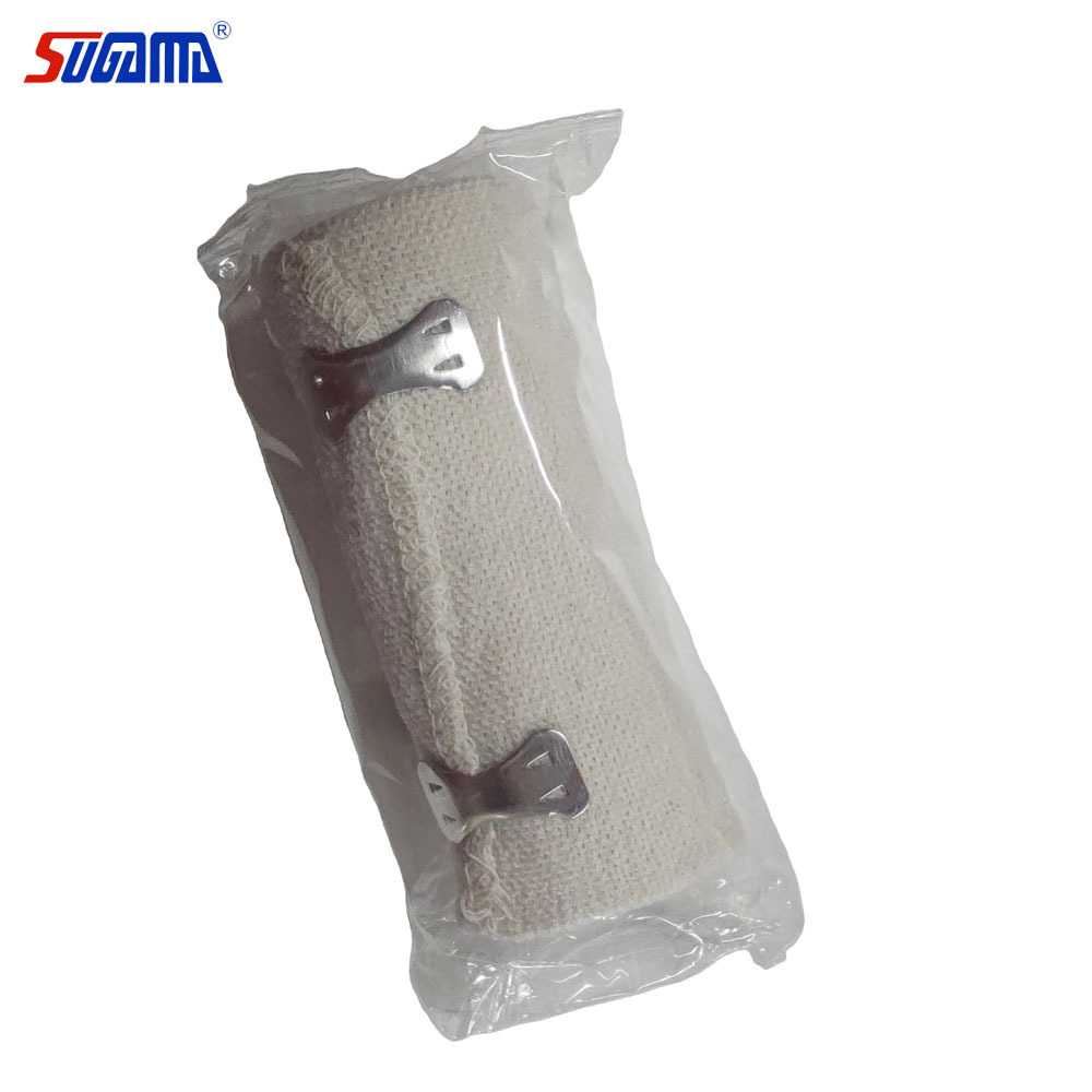 CE approved skin color high elastic bandage with clips