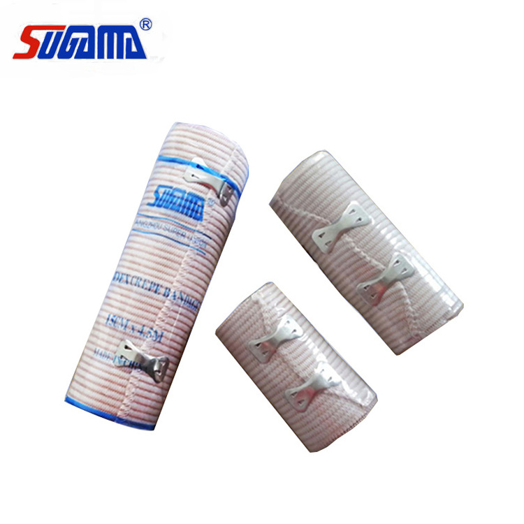 CE approved skin color high elastic bandage with clips