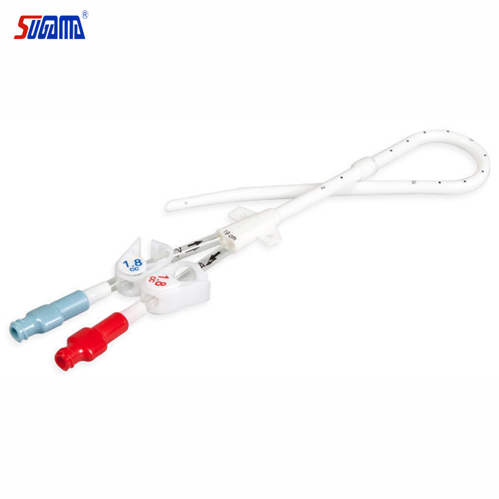 permanent dialysis double lumen catheter kit dialysis plastic catheter 18 fr