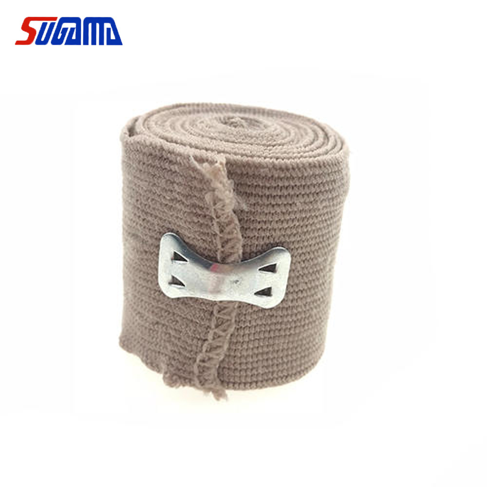 CE approved skin color high elastic bandage with clips