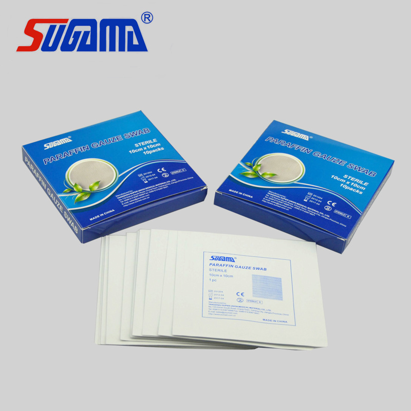 sterile paraffin gauze dressing compress gauze in hospital