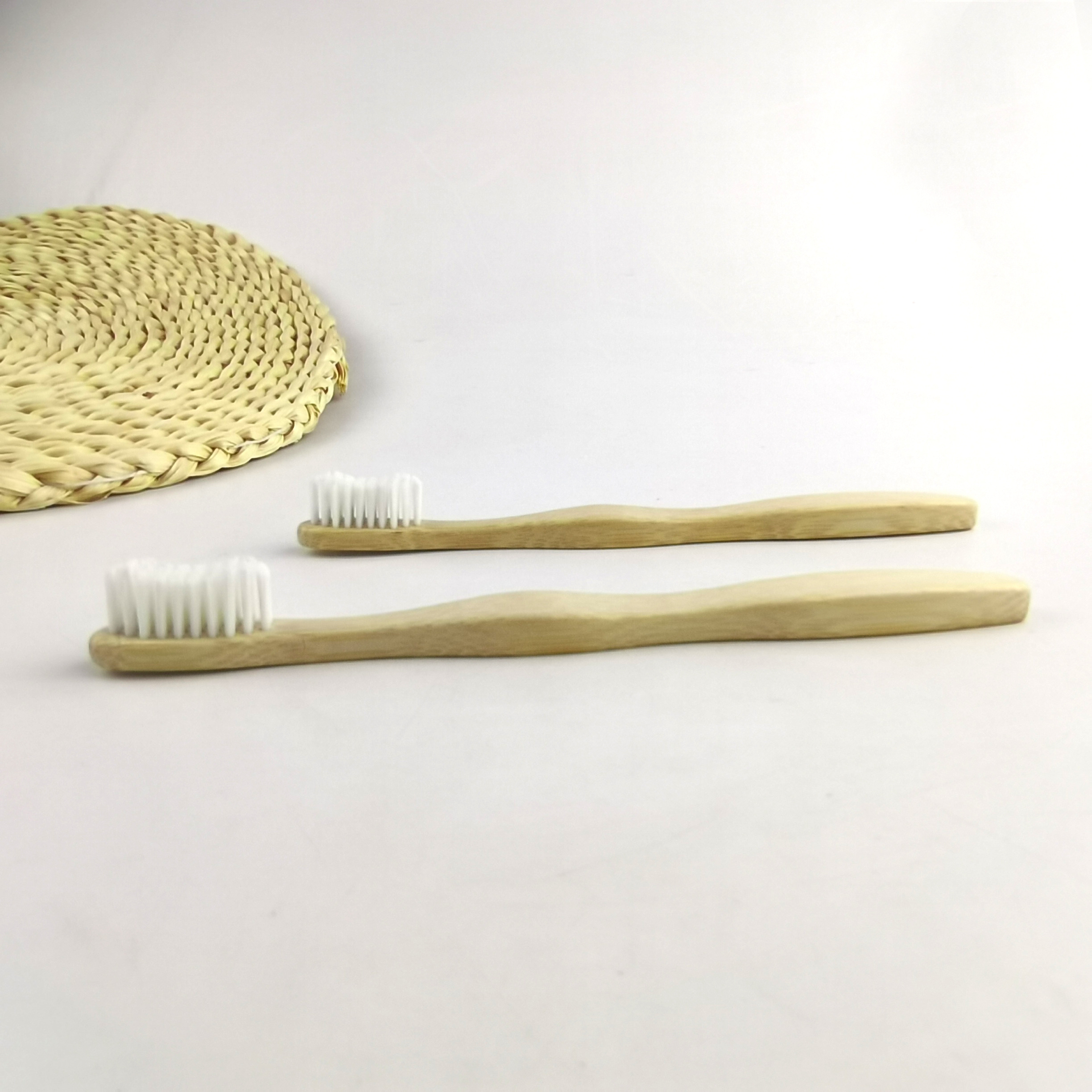 adult small cone-shaped bamboo toothbrush