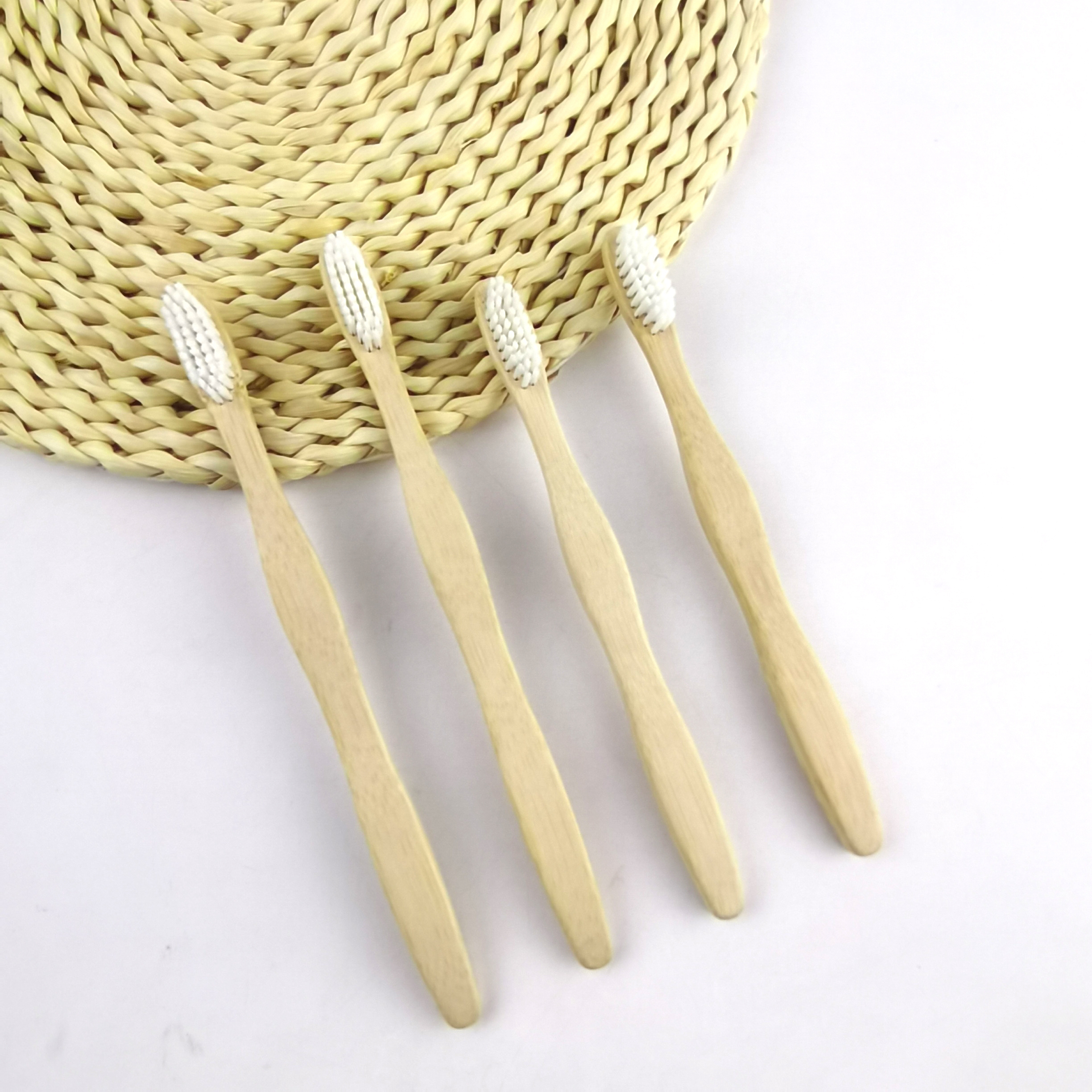 adult small cone-shaped bamboo toothbrush