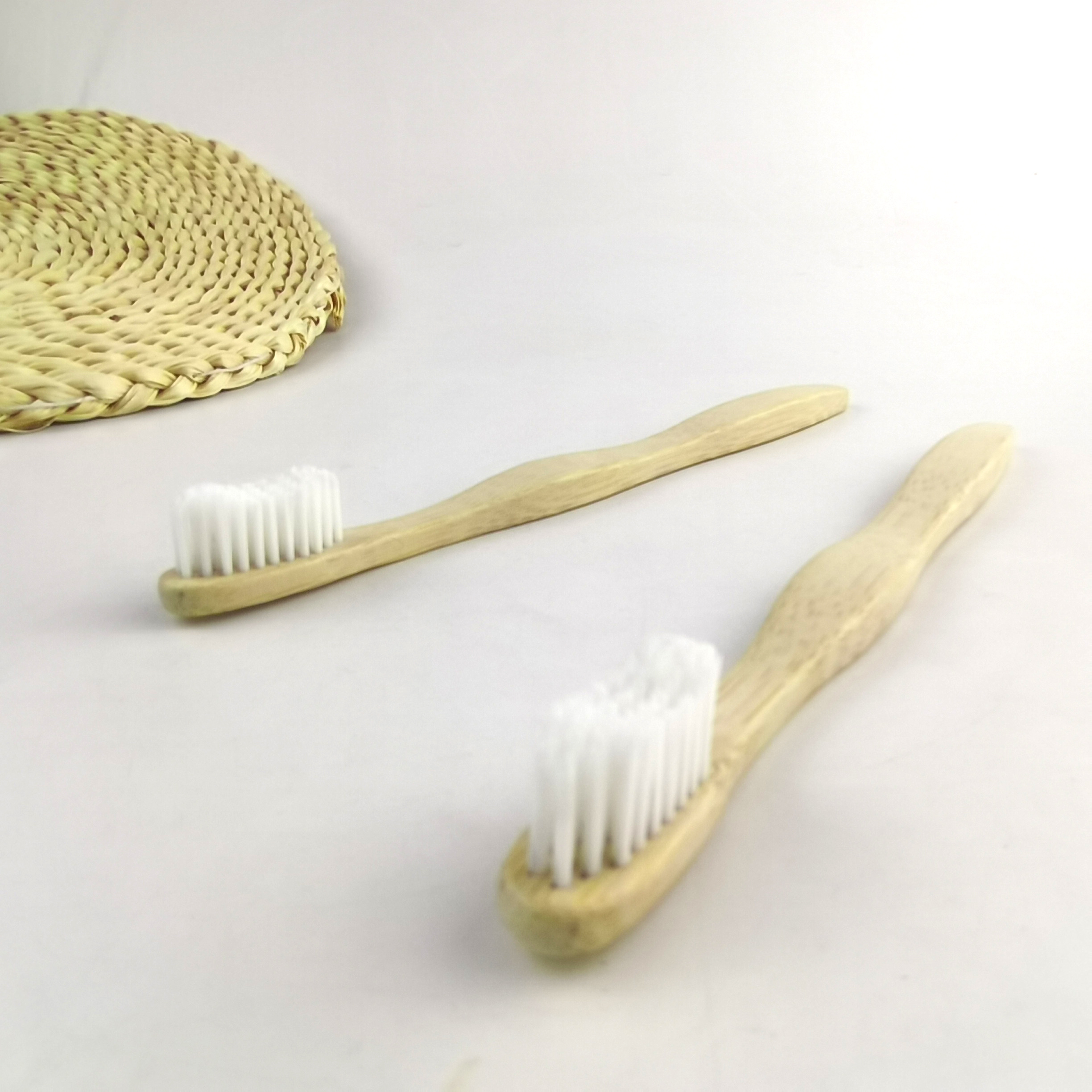 adult small cone-shaped bamboo toothbrush